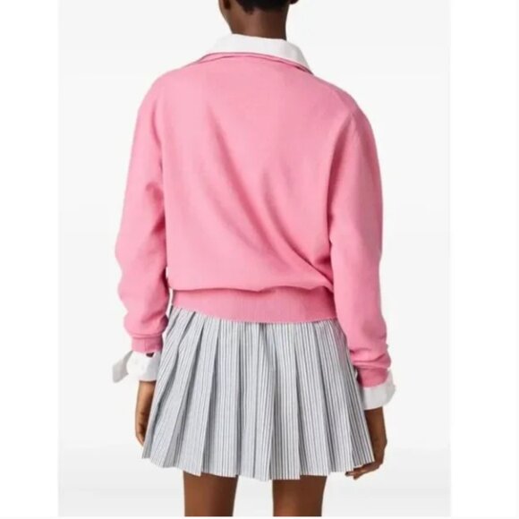 Miu Miu argyle cashmere polo sweater - Picture 3 of 11